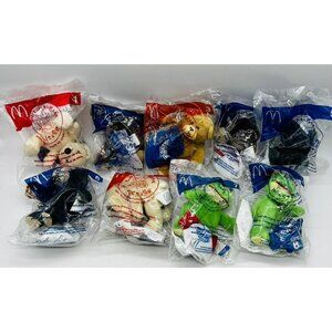 Build A Bear McDonalds Happy Meal 2006 Lot of 9 Mini Stuffed Animals Sealed